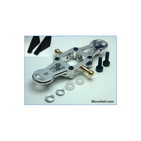 MicroHeli CNC Lower Main Blade Grips (SILVER) - Lama