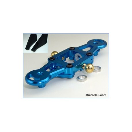 MicroHeli CNC Upper Main Blade Grips (BLUE) - Lama