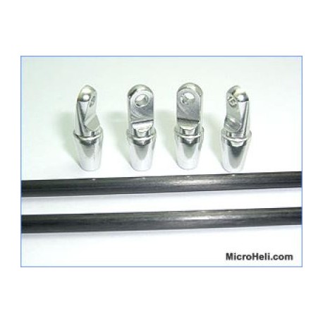 MicroHeli ALuminum Tail Boom Support (SILVER )- Blade 400