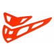 FUSUNO Neon Orange Fiberglass Horizontal/Vertical Fins-Trex 600