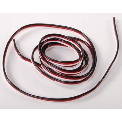 Flat 26AWG servo wire 1mtr (R/B/W)