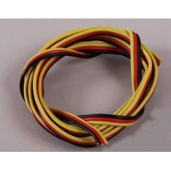 Flat 22AWG servo wire 1mtr (R/B/Y)