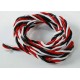 Twisted 22AWG servo wire 1mtr (R/B/W) 22AWG