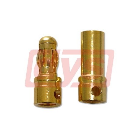 Gold connector φ2.0mm pair