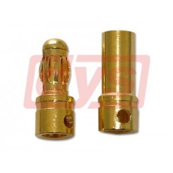 Gold connector φ6.0mm pair