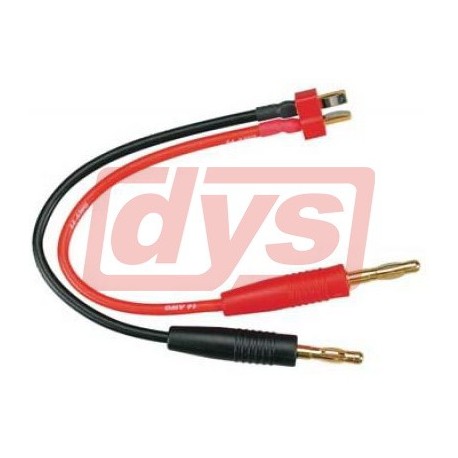 Charge Lead with Banana Plugs and Dean's Male Ultra Connector