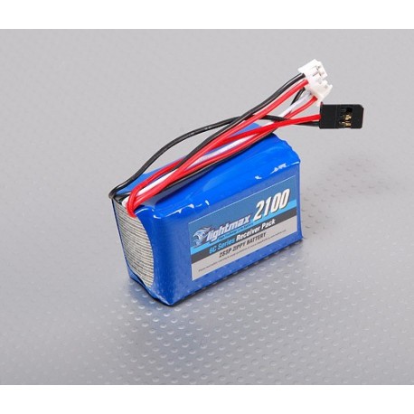 ZIPPY Flightmax 2100mAh 2S3P Receiver Pack