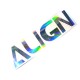 Align Decal Stickers (20 x 5 cm)