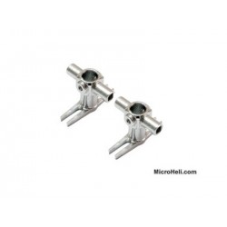 MicroHeli Precision CNC Lower Head (SILVER) - Blade Tandem