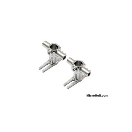 MicroHeli Precision CNC Lower Head (SILVER) - Blade Tandem