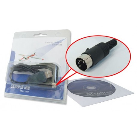 Flight simulator with USB cable line for sky701