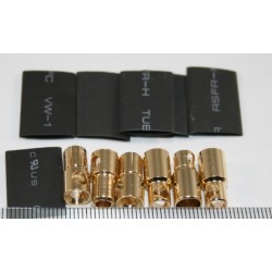6mm Gold connector (3 pairs)