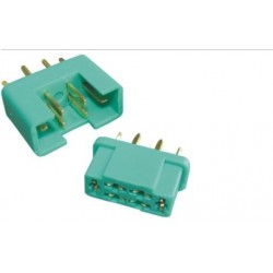Green hexagonal connector