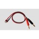 T plug male to 4mm banana plug with silicone wire