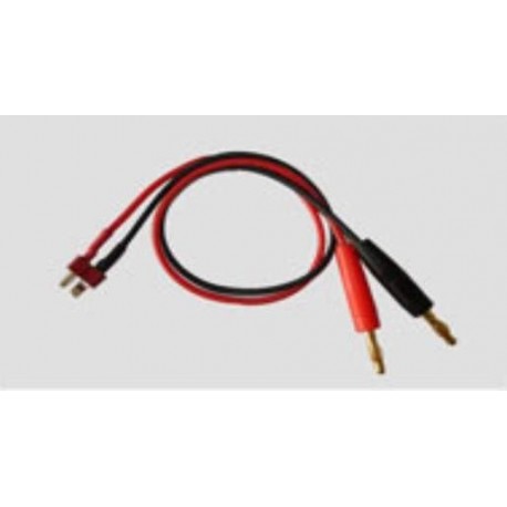T plug male to 4mm banana plug with silicone wire
