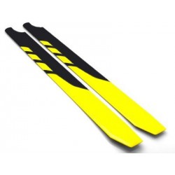 425mm Fiberglass blade Black/Yellow