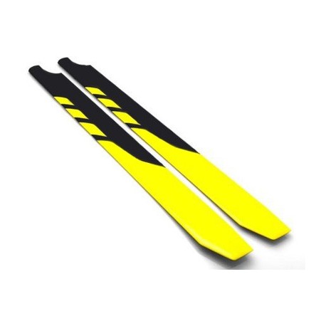 425mm Fiberglass blade Black/Yellow