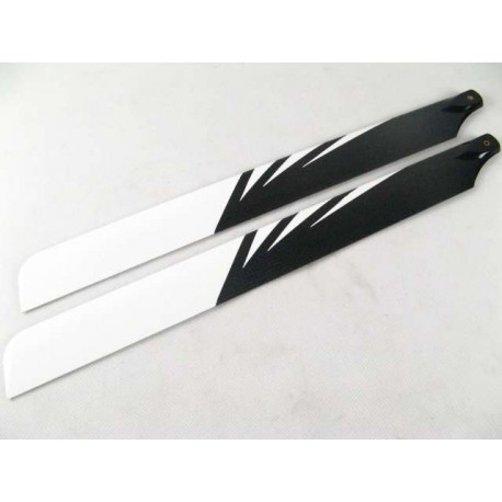 Tarot 500 carbon fiber main rotor / black and white 430mm