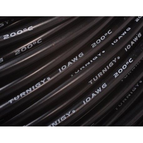 Turnigy Pure-Silicone Wire 10AWG (1mtr) BLACK